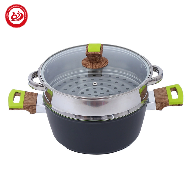 14PCS Premium Grade Best Selling Aluminum Cooking Non-Stick Frying Pan Soup Pot Kitchen Supplies Cookware Set