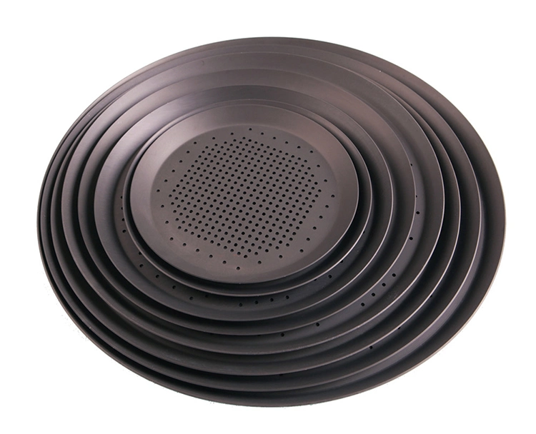 Best Quality Food Safe Non Stick Aluminium Round Shallow Pizza Baking Pan Pie Pastry Food Baking Pan
