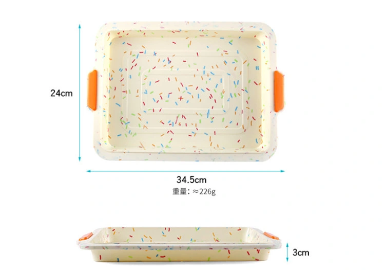 Non-Stick Gummy Candy Moulds Silicone Rectangle Brownie Cake Baking Pan