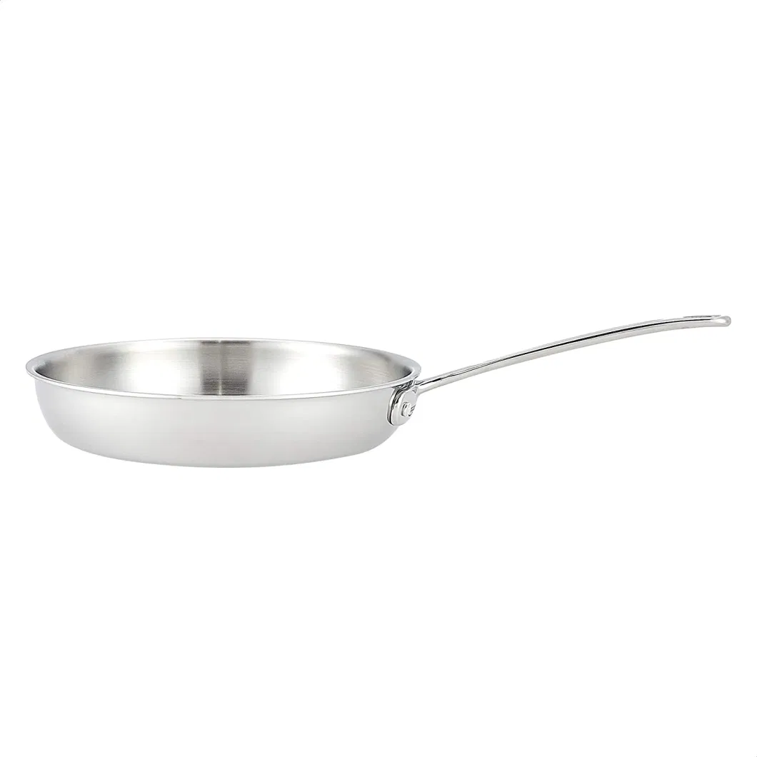 Rk Bakeware China Foodservice Commercial Grade 7-Inch Natural Finish Aluminum Frying Pan, Fry Pan, Saute Omelette Pan
