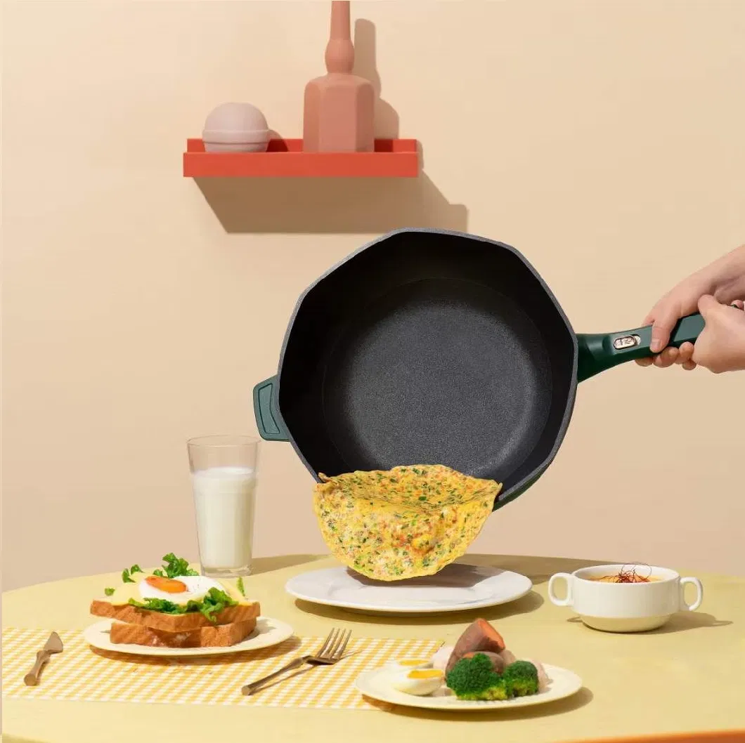 Non-Stick Fry Pan Kitchen Utensils 32cm Multifunction Wok 1500W
