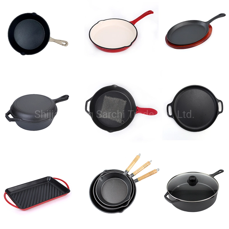 Wholesale Custom Enamel Vegetable Oil Frying Pan Set Non-Stick Cookware Set