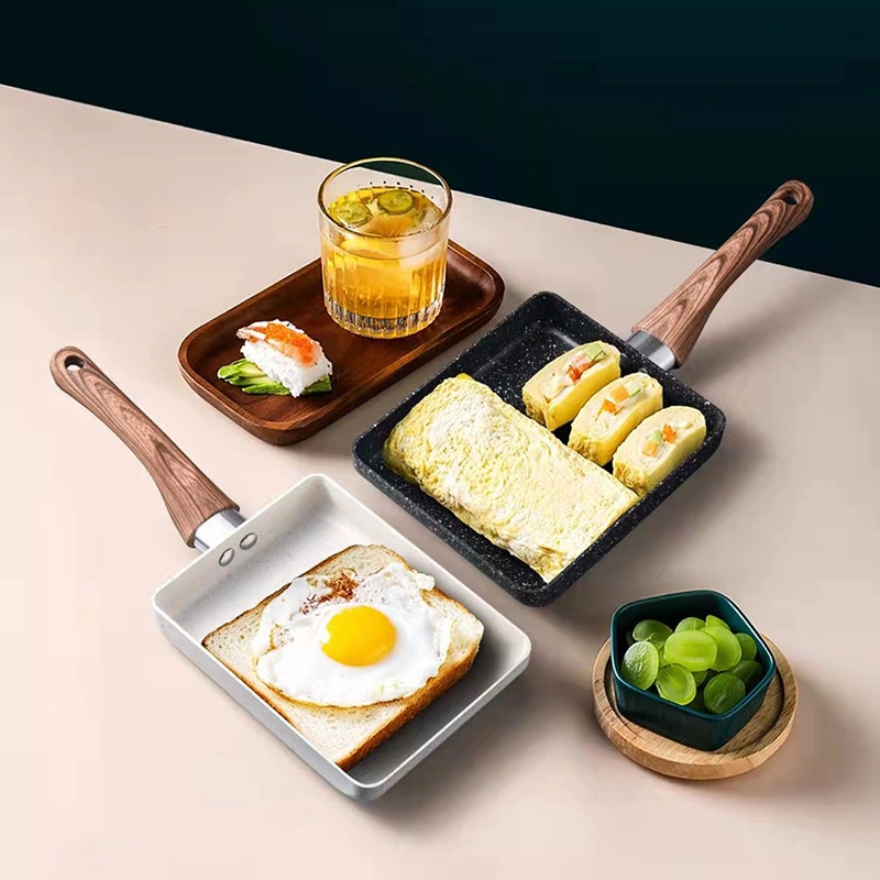 Tamagoyaki Nonstick Flat Bottom Fried Egg Pan for Kitchen Cooking Kitchenware