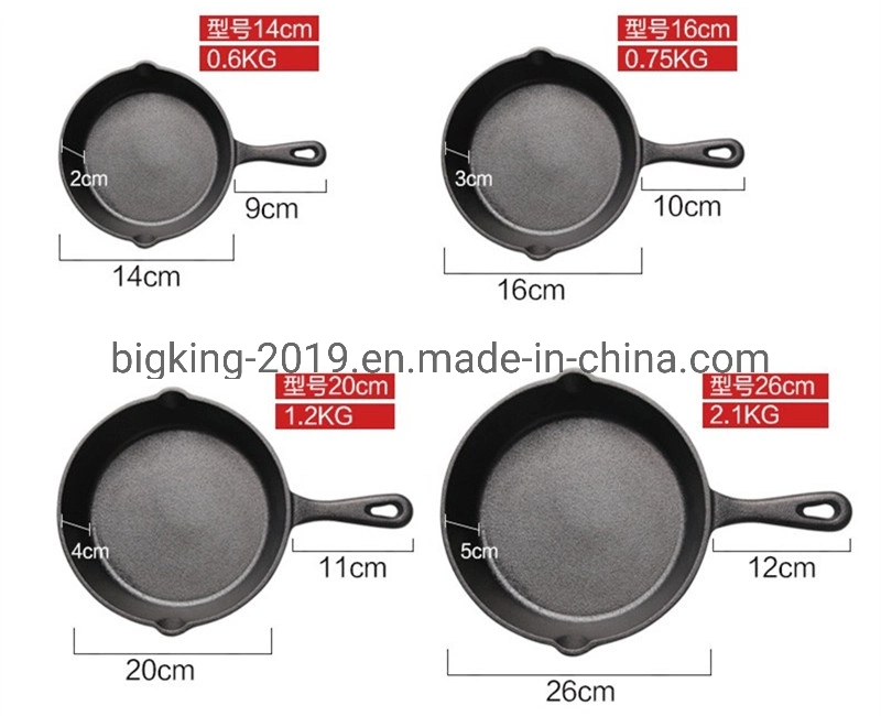 12inch / 30cm Large Pre-Seasoned Cast Iron Round Skillet/Frying Pan Cookware