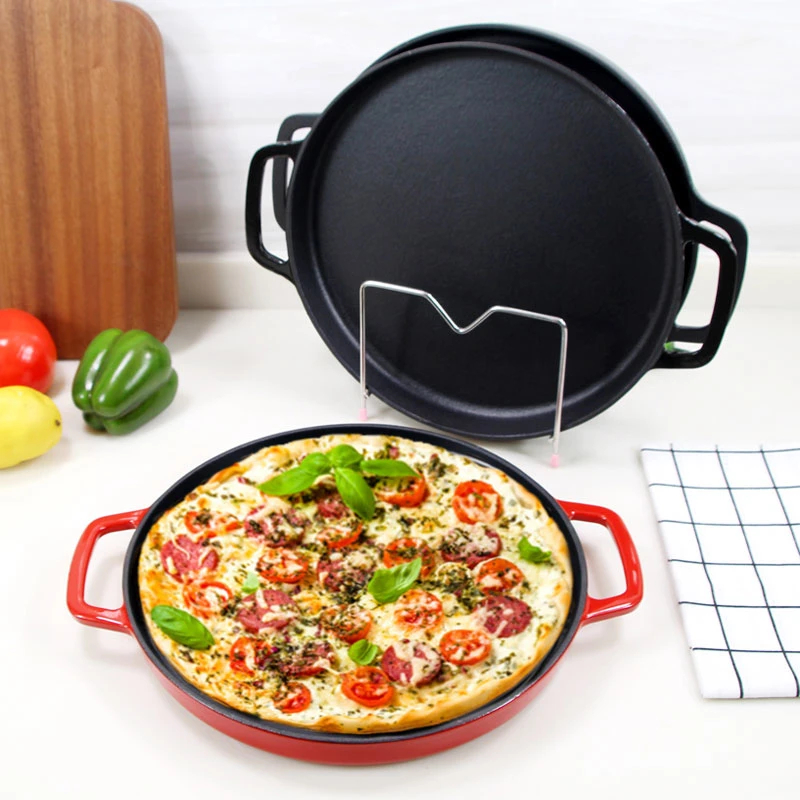 Amazon Best Selling 12&quot; 30cm Cast Iron Fry Pan Round Crepe Pan Pizza Pan