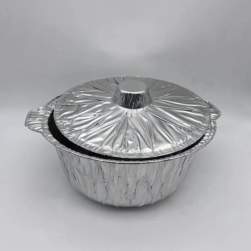 High Quality Disposable Round Aluminum Foil Pots Cooking Pot and Pans