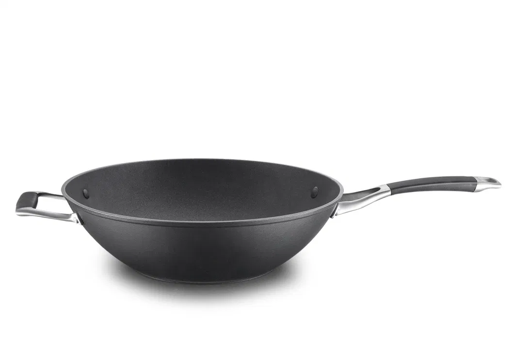 2 Layers Non-Stick Coating Ceramic Kitchenware Forged Alu Wok