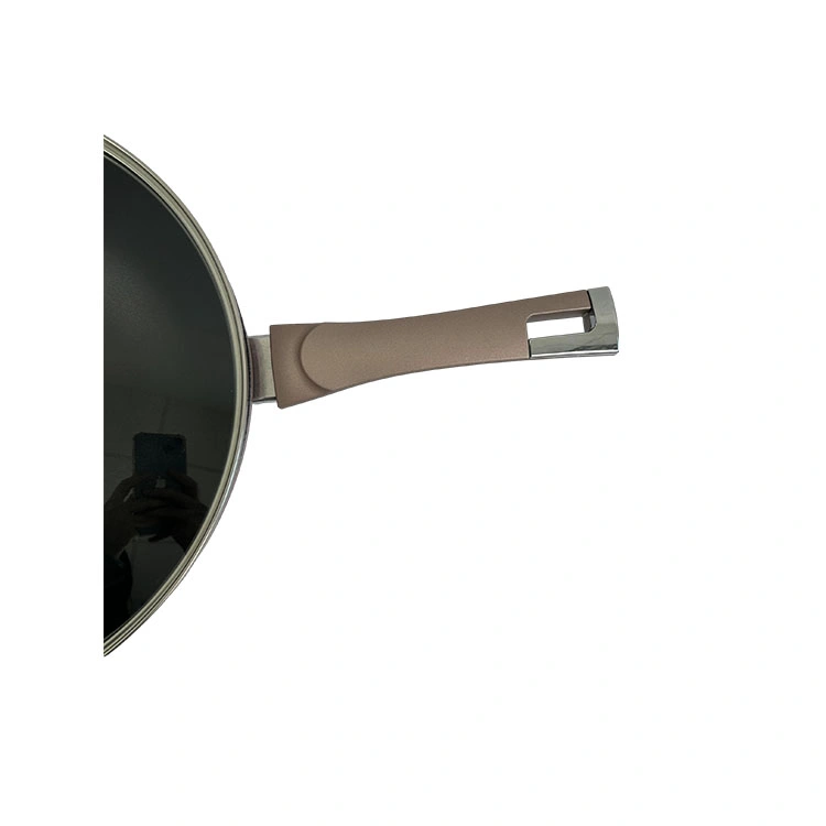 PVD Coating Ceramic Non Stick Pan Cooking Pot Set Non-Stick Cookware Set Pans with Cast Aluminum Lid