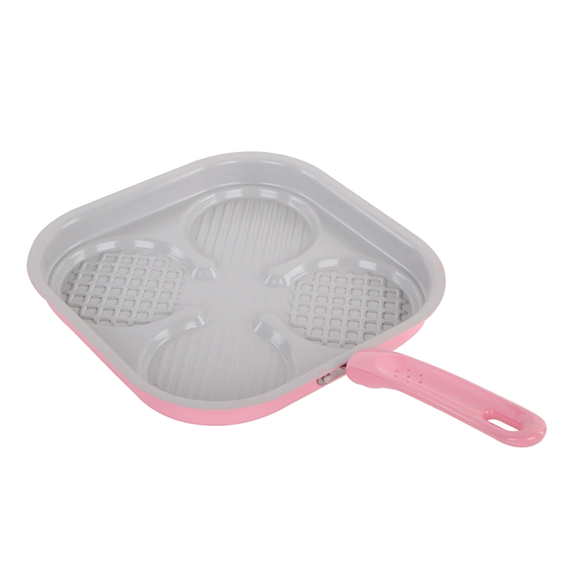 Multifunctional Egg Fry Pan Aluminum Non-Stick 4-Hole 7-Hole Pancake Pan