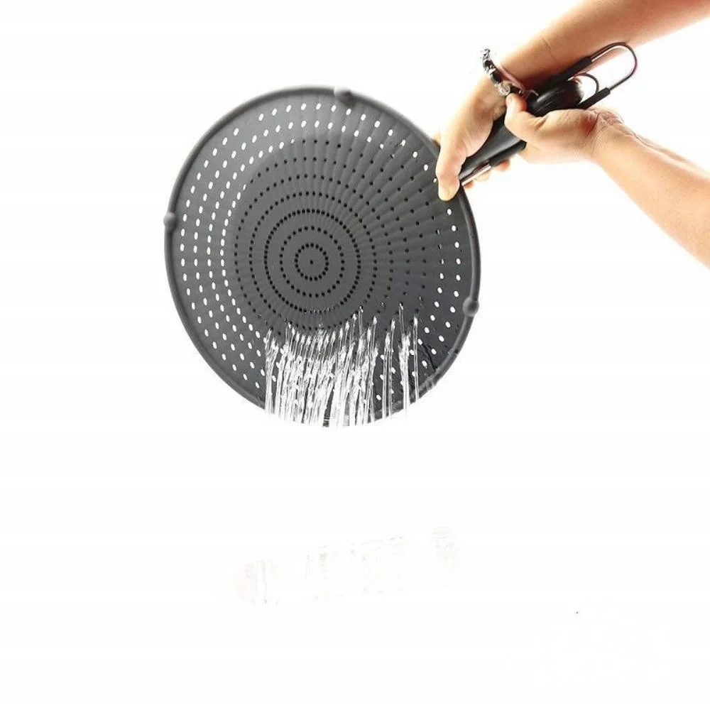 Silicone Splatter Screen for Cooking Reusable Oil Splash Guard Non-Sticky Heat Resistant and Multi-Purpose for Frying Pan Bl22667