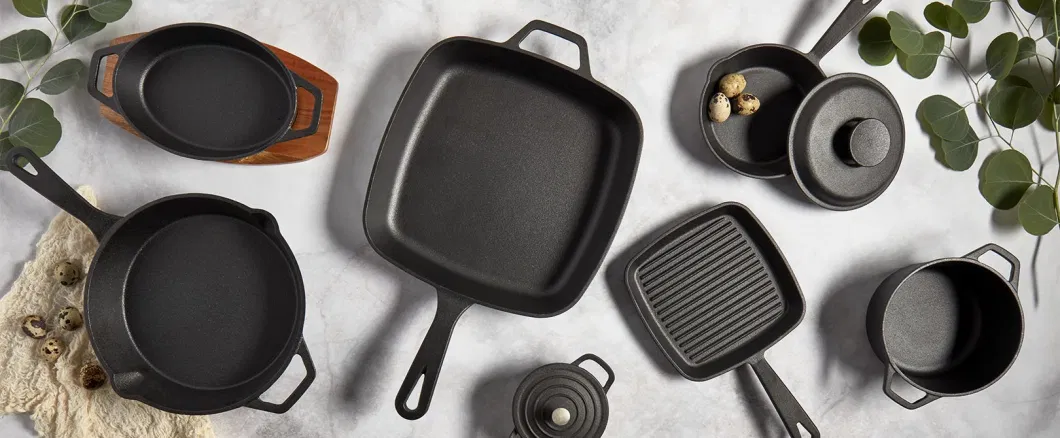 13 Pieces Cast Iron Nonstick Saucepan Cookware Sets Stock Pot Stew Pan Frying Pan Multi Piece Kitchen Cookware Set