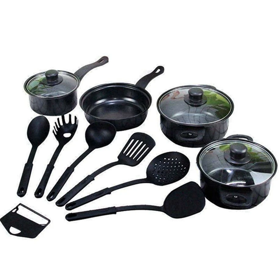 Supplier Non Stick Die Casting Cast Iron Kitchen Cooking Pot Frying Pan