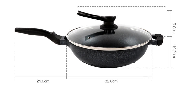 Manufacturer Hot Selling High-Quality Kitchen Medical Stone Non-Stick and Non-Oily Frying Pan