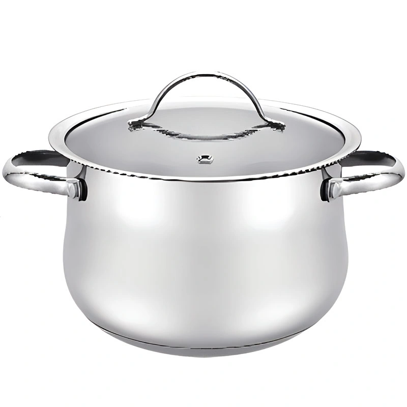 22cm Restaurant Kitchen Induction Cooker Stainless Steel Multifunction Cooking Pot Deep Frying Pot with Basket