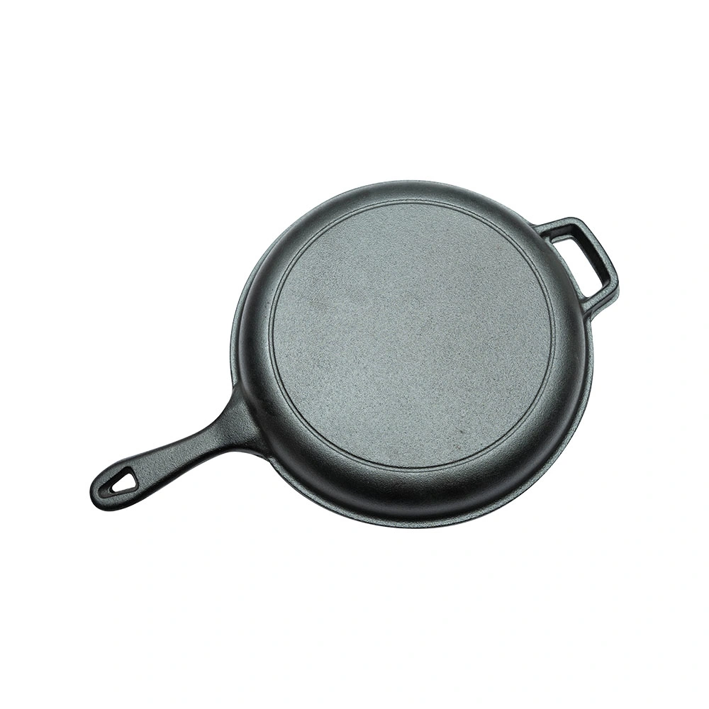Custom Luxury Retail Multifunctional Pre-Seasoned Cast Iron Cookware Frying Pan