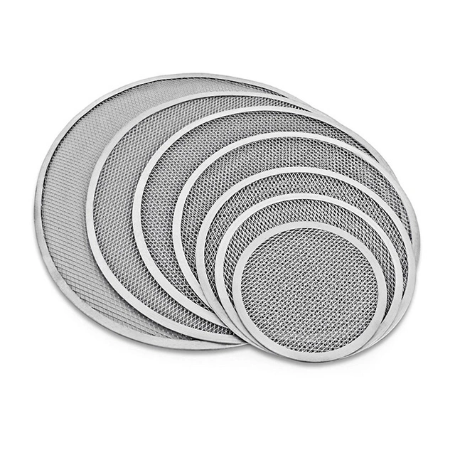 6/7/8/9/10 Inches Nonstick Aluminum Pizza Baking Tray Pizza Pan for Both Home Kitchen and Commercial Use