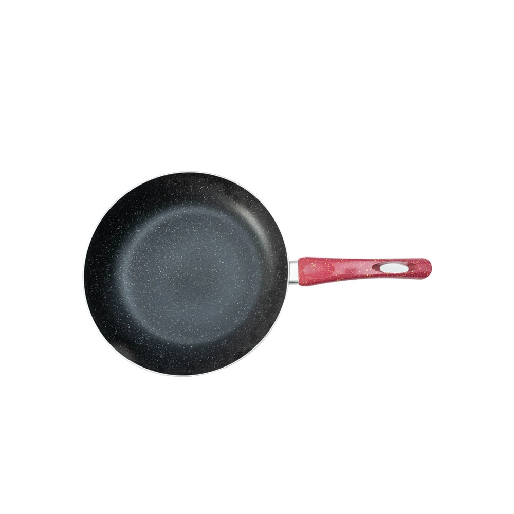 Factory Manufacture Multi Size Aluminum Cookware Red Non-Stick Frying Pan