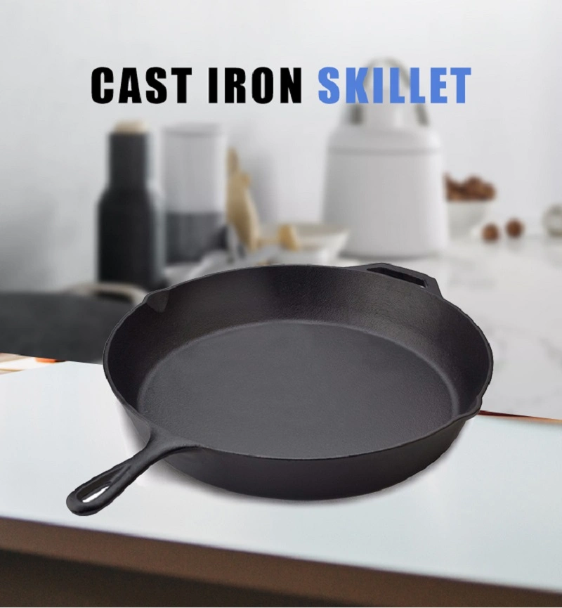 High Quality Non Stick Cast Iron Kitchen Set Cooking Pot Frying Wok Pan Hot Sale