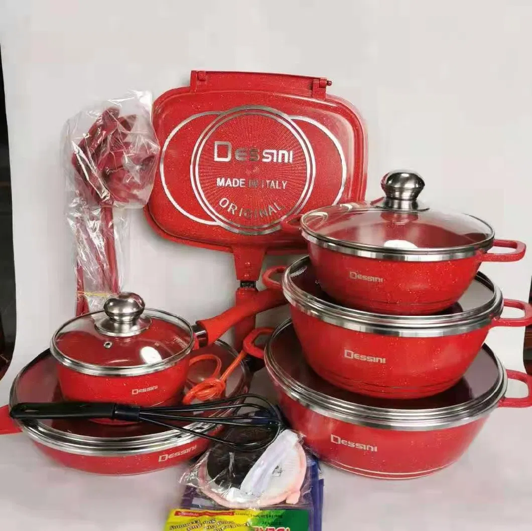 Regina 13PCS Frying Pan Sets Non-Stick Non Stick Cooking Pot Kitchenware Cookware Set Price 13 Pieces Cookware Set 13 PCS Cookware Set 13PCS Cookware Set