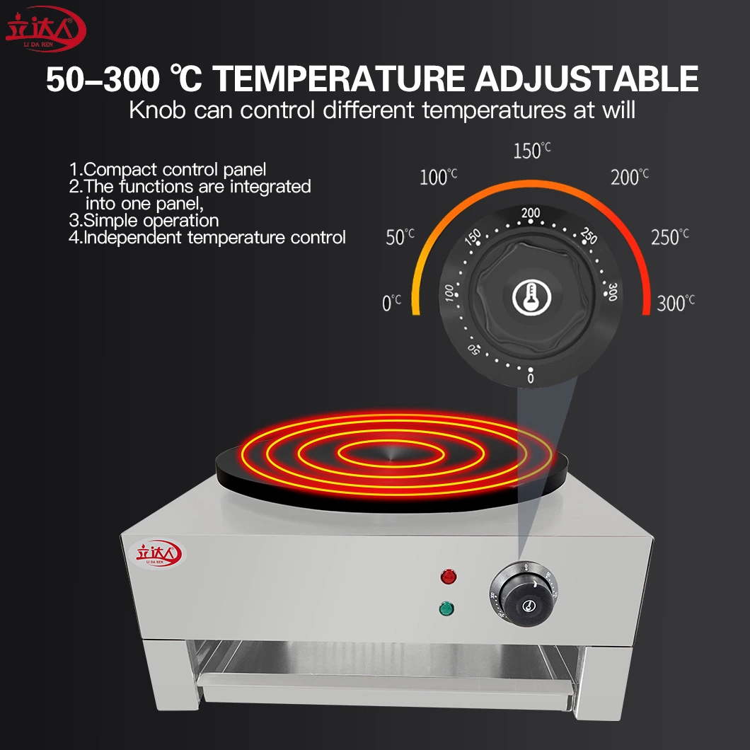 Adjustable Temperature Non-Stick Coating Grill Plate Portable Electric Pancake Crepe Stick Maker Machine