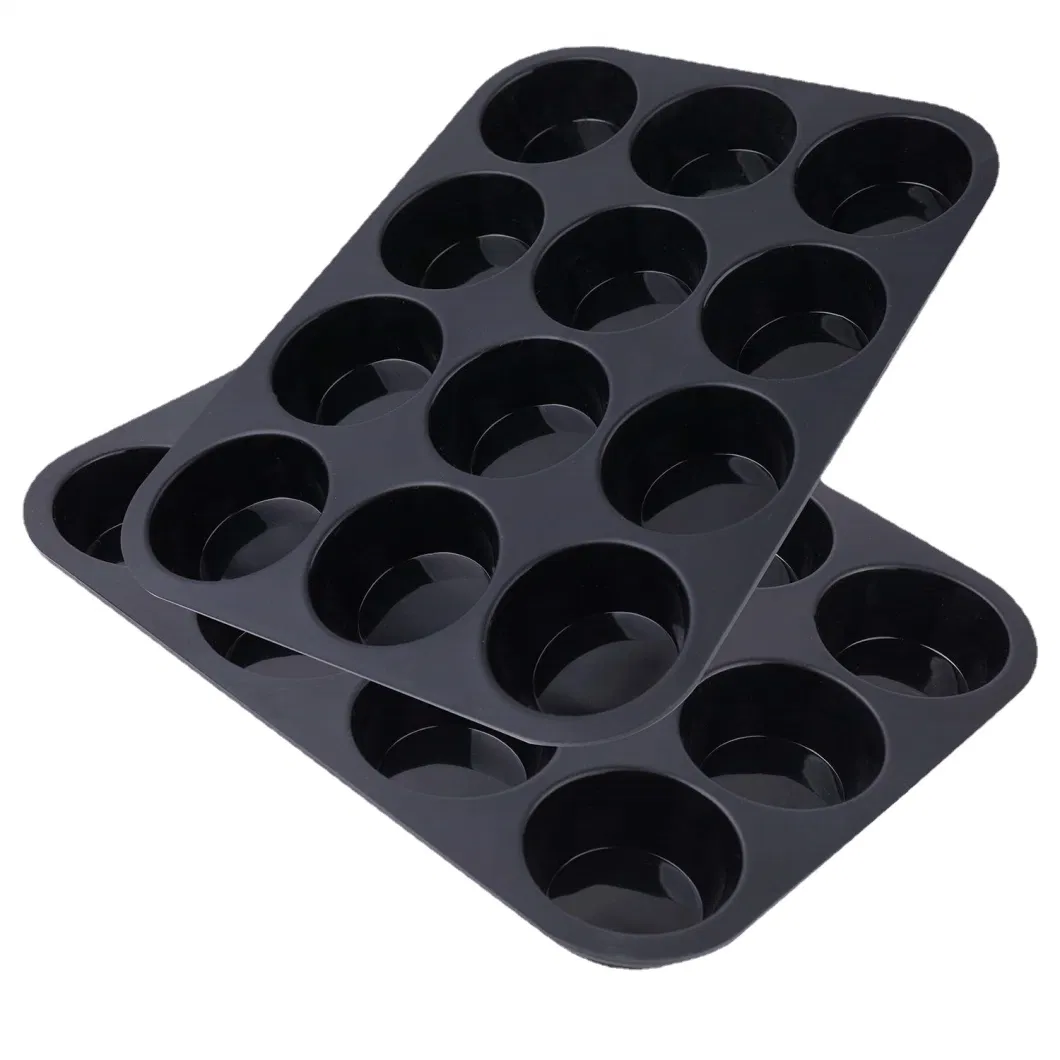 Non-Stick Silicone Muffin Pans for Making Muffin - BPA Free and Dishwasher Safe