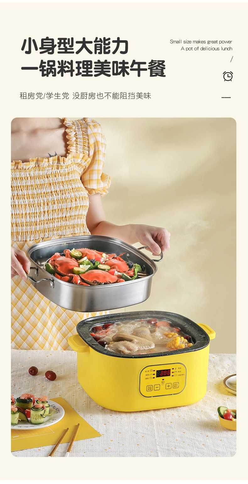 Large Capacity Electric Hot Pan Multi-Functional Home Dormitory Non-Stick Electric Frying Pan