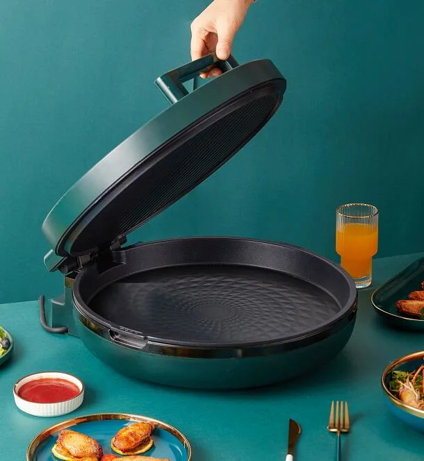 40cm Electric Pizza Pan Grill Crepe and Calzone Malker Pancake Machine