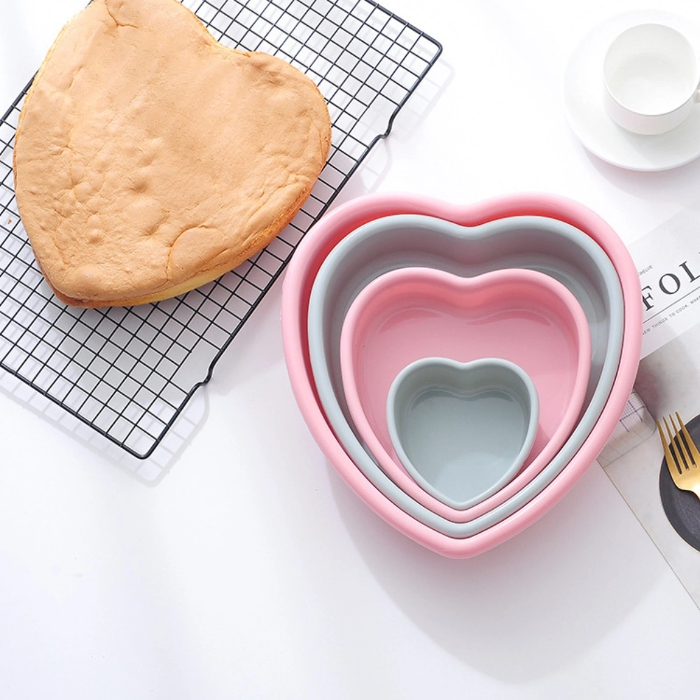 Silicone Non-Stick Cake Molds Heart Baking Pans Mi26084