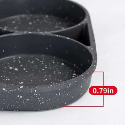 Venta en caliente Non Stick aluminio 4 tazas de huevo sartén Huevo Cooker Anillos molde redondo omelet hamburguesa Pancake Pan para Comodidad del desayuno