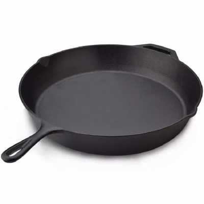 Olla de cocina de hierro fundido de alta calidad Freír Wok Pan Hot Sale