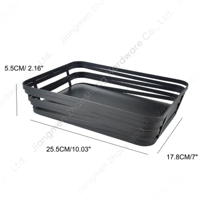 Mesa de almacenamiento de cesta de frutas Fry Chips pantalla de alambre Pan Basket Metal para servir en el restaurante