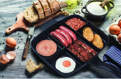 5 en 1 Magic Pan innovadora Cookware Non-Stick Freying Egg Pan
