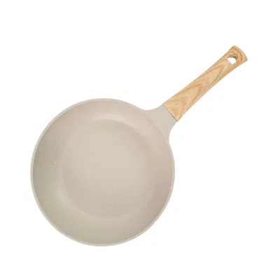 28 cm fábrica Fabricación aluminio Cookware Nonstick Piedra médica freír Pan