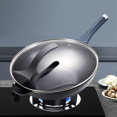 Sartén antiadherente con tapa de cristal cazuela de cocina 32cm