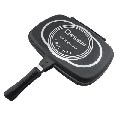 Doble sartén Dessini Doble Grill Pan China Factory Mayoristas Precio Grill Pan Doble Granite Doble Grill Pan Doble cara Sartén