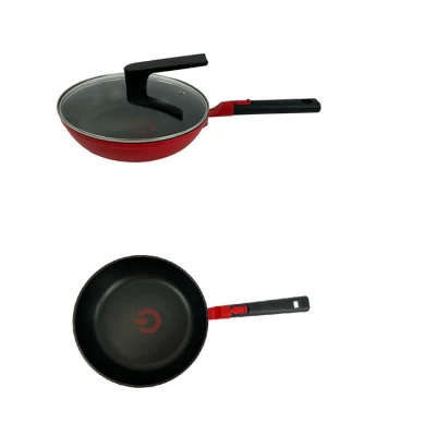 Cocina personalizada Granite antiadherente utensilios de cocina conjunto olla sopa y Sartén con asa