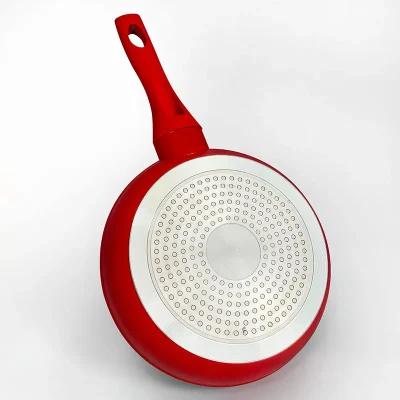 Sartén antiadherente de granito sartén sartén sartén sartén antiadherente para cocinar, cubertería de mármol con mango suave para lavavajillas Caja fuerte