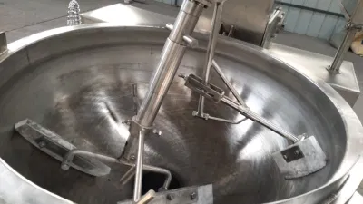 China Semiautomática automático TÉRMICO ELÉCTRICO DE GAS DE 50L Planeta Revuelva Wok calefacción eléctrica de alimentación directa de fábrica olla Sandwich equipamiento de cocina de acero inoxidable