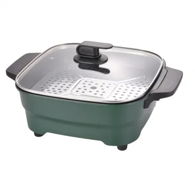 Potente Pan30cm freír 1600W, 6L capacidad, incluso Calefacción