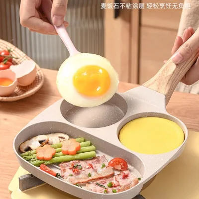 Sin BPA fondo de inducción de tortilla de rizo Non Stick Desayuno Sartén de huevo