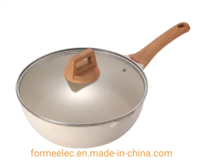 Maifan Stone Cookware Marble Stir Fry Pan 28cm aluminio antiadherente Wok