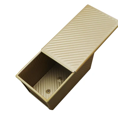 No ondulado de aluminio personalizables Stick Pullman hornear pan pan pan de Sandwich de pan tostado pan molde para hornear con tapa