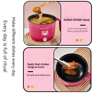 2023 Hot Electric Cooking Pot, estudiante dormitorio eléctrico Hot Pot pequeño eléctrico Wok Hogar Cocina multifuncional fideos pequeño eléctrico Pot