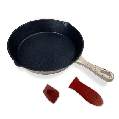 El aceite de silicona de color personalizados Maifanite sartén de hierro fundido