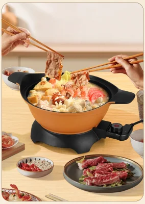 Sartén Hogar Micro-presión de fondo redondo 30cm Wok eléctrico