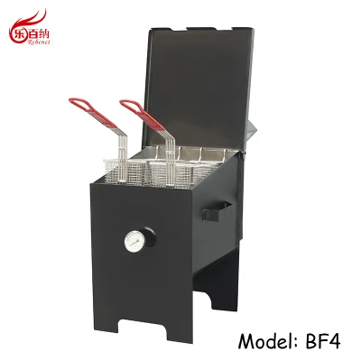 Freidora de pescado exterior de gas propano líquido de 4 galones con Soporte móvil (BF4C)