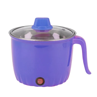 Utensilios de cocina Hot Pot Wok eléctrico con Steamer Pot 1,5L inoxidable Caliente caliente de acero eléctrico con olla de vapor