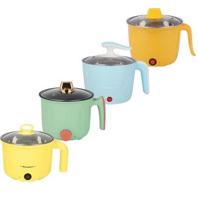 Equipo de Cocina Multinooker eléctrico compacto Hot Plate wirh Soup Maker Sartén portátil para freír Wok eléctrico