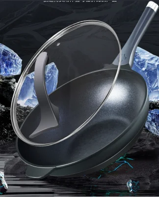 Gas comercial Die Cast aluminio no Stick Baja presión de cocción ¡un wok