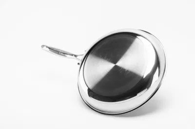 2023 nueva llegada de moderno diseño en Acero Inoxidable utensilios de cocina no Stick Revestimiento de panal de 28cm Sartén